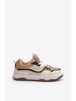 Dámské tenisky na platformě hnědé model 21656953 - Boto Dámské tenisky na platformě hnědé model 21656953 - Boto