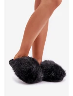 Dámské Kožené Pantofle Černé model 21681695 - Boto Dámské Kožené Pantofle Černé model 21681695 - Boto