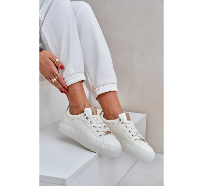 Dámské tenisky Big Star NN274211 Bílé Dámské tenisky Big Star NN274211 Bílé