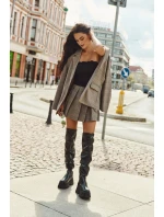 Dámské Kozačky Po Kolena Na Masivní Platformě Černé model 21707072 - Boto