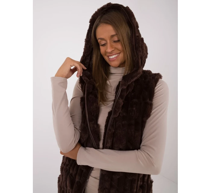 Kamizelka AT KZ ciemny brązowy model 20479790 - FPrice Kamizelka AT KZ ciemny brązowy model 20479790 - FPrice