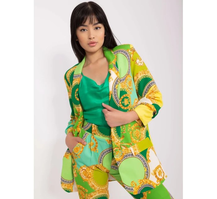 Marynarka DHJ MA jasny zielony model 20087921 - FPrice Marynarka DHJ MA jasny zielony model 20087921 - FPrice