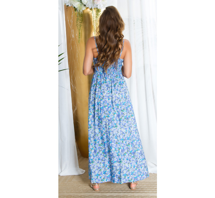 Sexy Koucla Maxidress with buttons and V-Neck