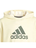 Dětská mikina Badge of Sport Hoodie Jr HN8469 žlutá - Adidas