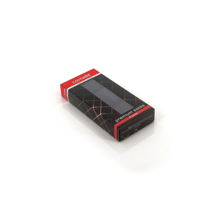 Pánské ponožky 3 pack Christmas black - CORNETTE