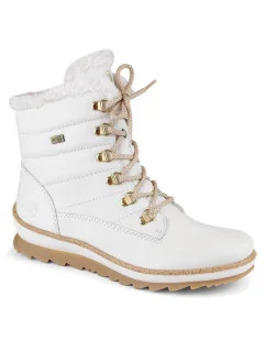 Kožené nepromokavé zateplené boty W white model 21391182 - Rieker