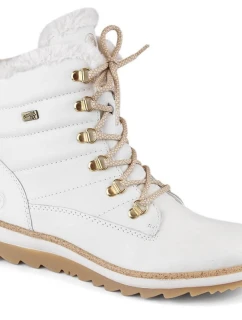 Kožené nepromokavé zateplené boty W white model 21391182 - Rieker