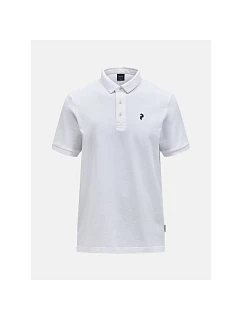 Pánské tričko PEAK PERFORMANCE M Classic Cotton Polo, bílá barva