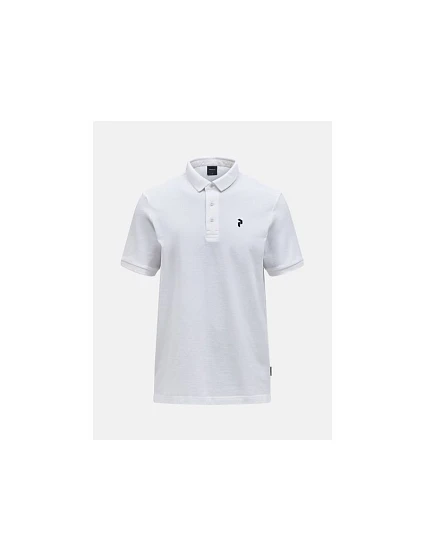 Pánské tričko PEAK PERFORMANCE M Classic Cotton Polo, bílá barva Pánské tričko PEAK PERFORMANCE M Classic Cotton Polo, bílá barva