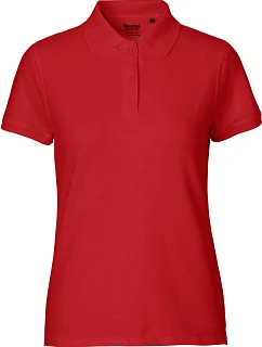 O Dámské piqué polo z bio bavlny red model 22503852 - Neutral