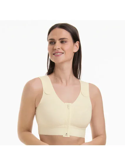 Valencia kompresní podprsenka oboustran.,zap. vpředu 1194X champagne - Anita Care