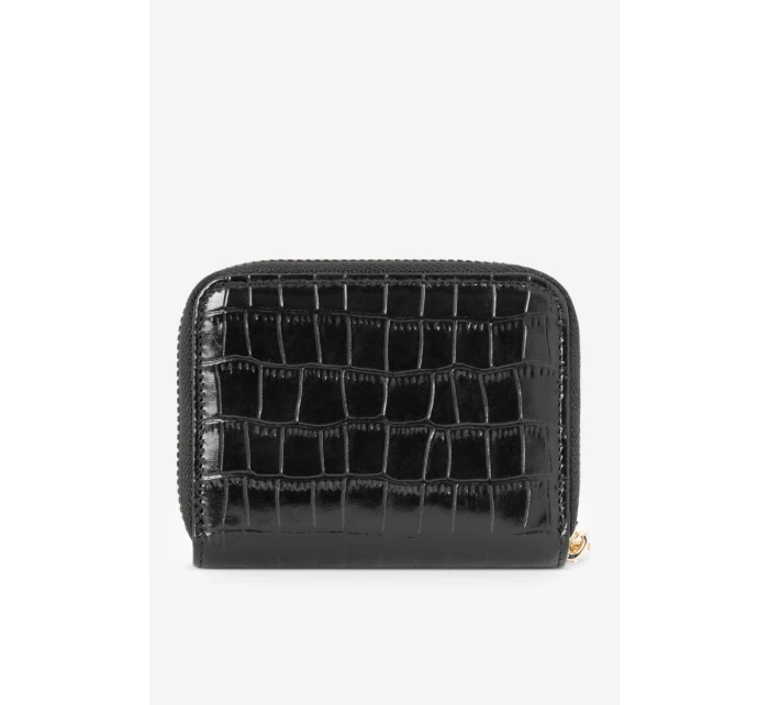 Dámská peněženka z přírodní kůže s zvířecím vzorem Malá  Černá model 21644757 - NOBO