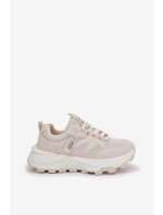 Sportovní boty sneakers dámské na silné podrážce béžové Prononice Sportovní boty sneakers dámské na silné podrážce béžové Prononice