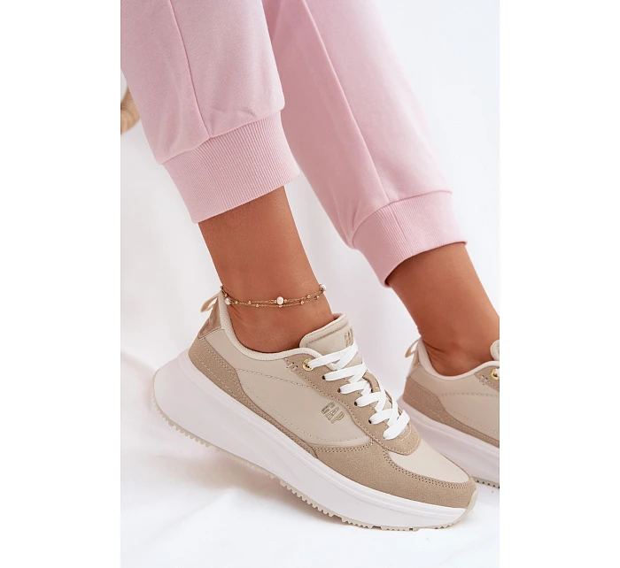 Dámské tenisky na platformě Béžové model 22074762 - GAP Dámské tenisky na platformě Béžové model 22074762 - GAP