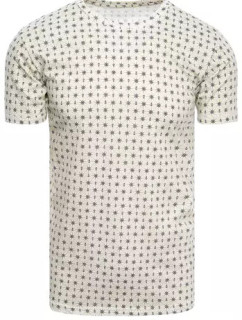 Béžové pánské tričko s potiskem Dstreet RX5126