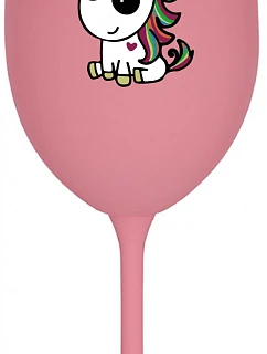 ružový pohár na víno 350 ml model 22163891 - Giftela