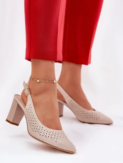 Sandály na podpatku  model 211940 Step in style