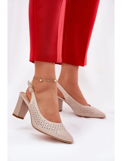 Sandály na podpatku  model 211940 Step in style