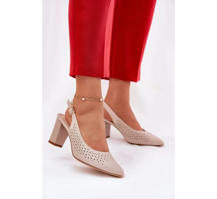 Sandály na podpatku  model 211940 Step in style