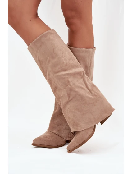 Kozačky na podpatku  model 216793 Step in style