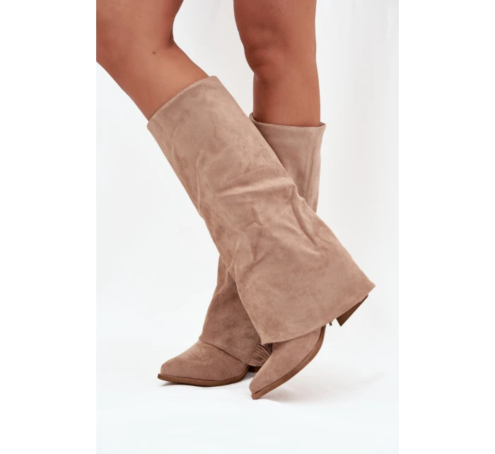 Kozačky na podpatku  model 216793 Step in style