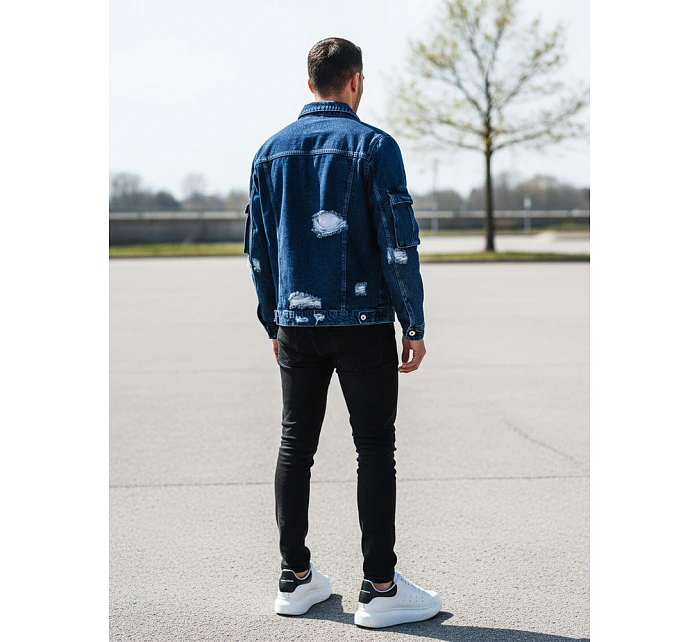 Pánská modrá džínová bunda FashionStreet TX4413