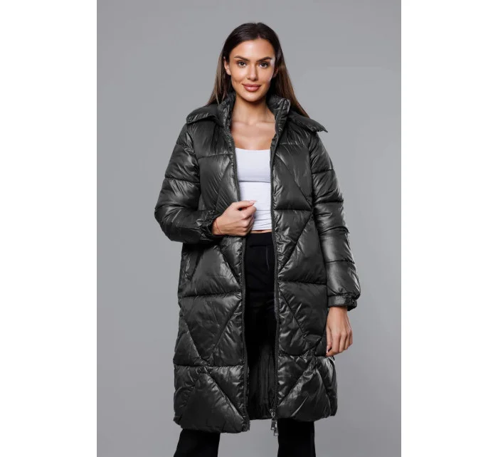 Dámská bunda v army barvě pro přechodné období (YP-22081-6)