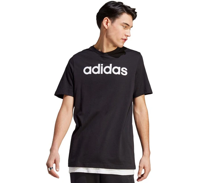 Tričko adidas Essentials Single Jersey s lineárním vyšívaným logem M IC9274