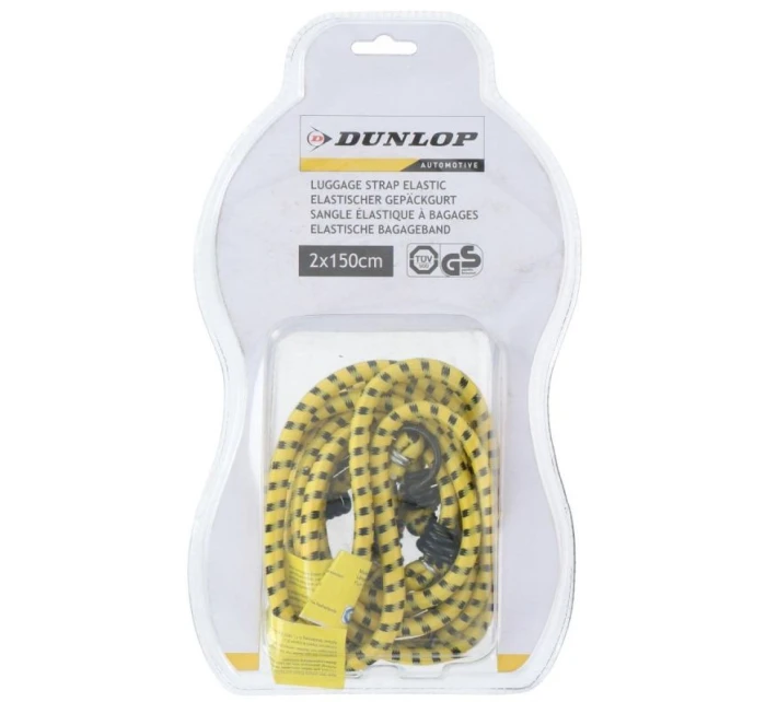 Montážní pásky na zavazadla DUNLOP DÉLKA 150 cm 2 ks ŽLUTÁ