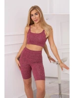 Sportovní set top + legíny růžová Sportovní set top + legíny růžová