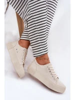 Dámské Textilní Tenisky Big Star model 21693225 Béžové - Big Star Shoes Dámské Textilní Tenisky Big Star model 21693225 Béžové - Big Star Shoes