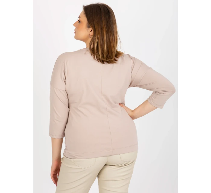 Dámská halenka RV BZ 8457.47P béžová - FPrice