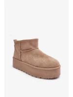 Kůže Sněžní Boty Na Platformě Bežové Corcoran Kůže Sněžní Boty Na Platformě Bežové Corcoran