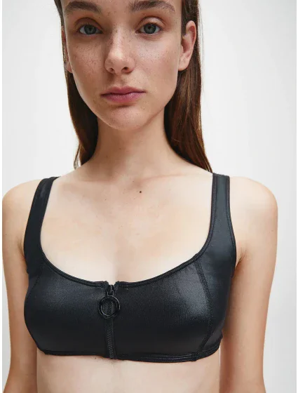 Vrchní díl plavek KW0KW00909-BEH černá - Calvin Klein Vrchní díl plavek KW0KW00909-BEH černá - Calvin Klein