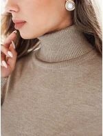 Dámský svetr s rolákem beige Dstreet model 21990936 - FashionStreet