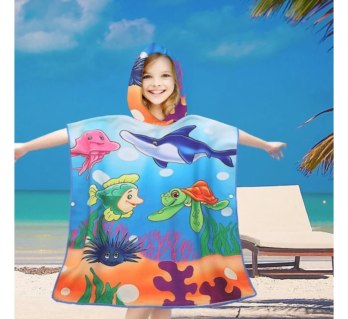 dětské plážové pončo s kapucí model 20965682 - Cotton World dětské plážové pončo s kapucí model 20965682 - Cotton World