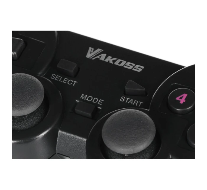 VAKOSS BEZDRÁTOVÝ USB GAMEPAD S DUÁLNÍM NÁRAZEM, PC/PS3, DIGITÁLNÍ A ANALOGOVÝ REŽIM, GP-4705BK ČERNÝ VAKOSS BEZDRÁTOVÝ USB GAMEPAD S DUÁLNÍM NÁRAZEM, PC/PS3, DIGITÁLNÍ A ANALOGOVÝ REŽIM, GP-4705BK ČERNÝ