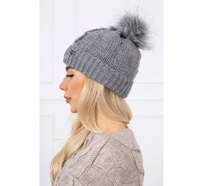 Čepice K168 tmavě šedá