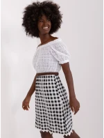LK SK 506343 šaty.60P bílá a černá