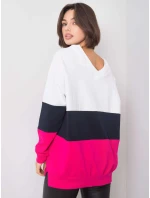 Mikina RV BL 5972.07 bílá a růžová