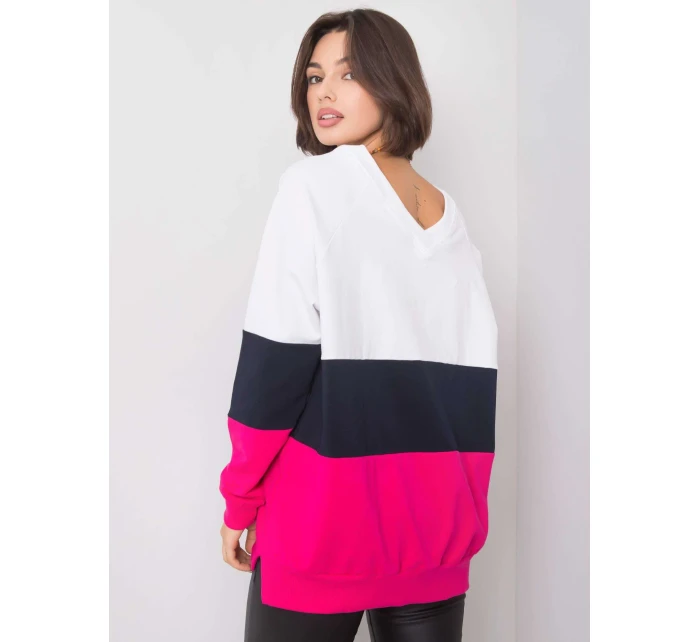 Mikina RV BL 5972.07 bílá a růžová