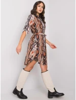 Šaty WN SK 2230.39 černá a béžová