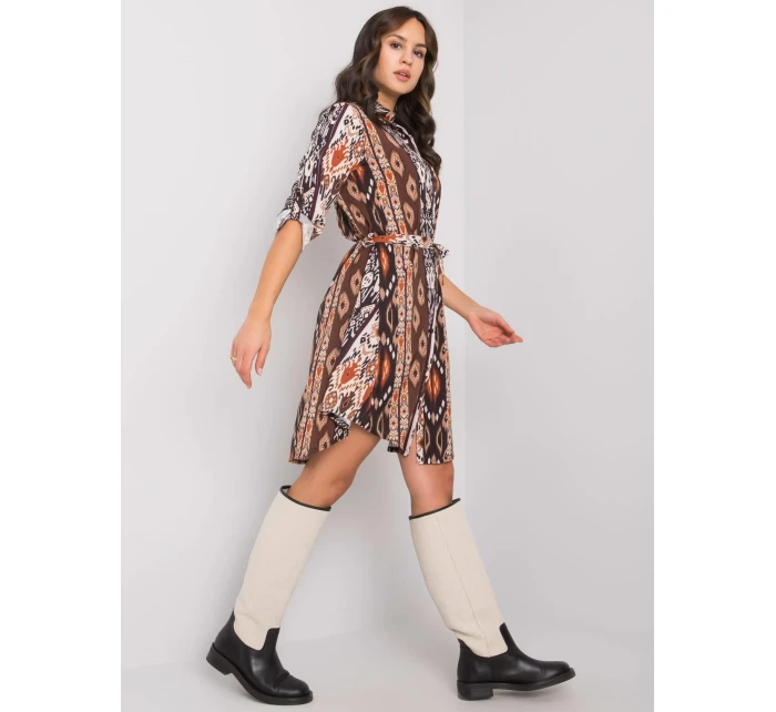 Šaty WN SK 2230.39 černá a béžová