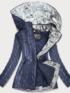 Světle modrá dámská bunda s ozdobnými vsadkami model 16148089 - FC MINA