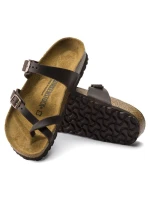 dámské žabky z kůže hnědé model 21867305 - Birkenstock dámské žabky z kůže hnědé model 21867305 - Birkenstock