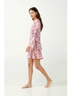 Vamp - Květinová noční košilka s dlouhým rukávem 21825 - Vamp Vamp - Květinová noční košilka s dlouhým rukávem 21825 - Vamp