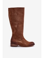 Dámské Semišové Kozačky Do Na Lewski Hnědé model 21672668 - Zazoo Dámské Semišové Kozačky Do Na Lewski Hnědé model 21672668 - Zazoo