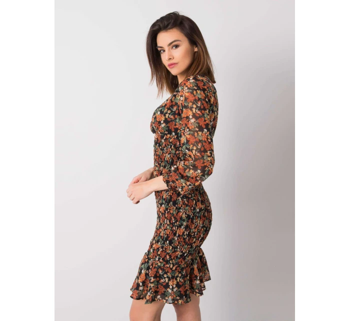 Šaty 328 SK 50024.52 černá a béžová