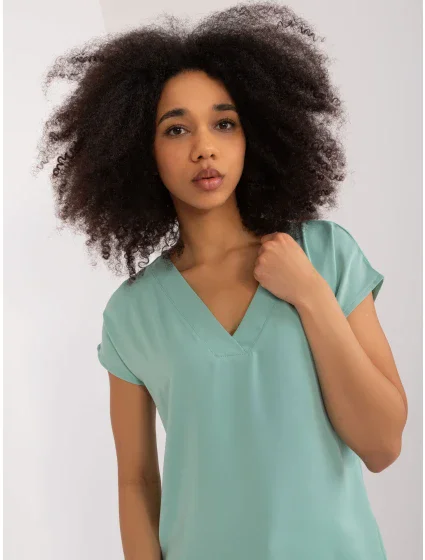 Bluzka RV BZ model 19734901 pistacjowy - FPrice Bluzka RV BZ model 19734901 pistacjowy - FPrice