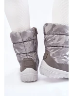 Dámské vysoké boty do sněhu Big Star KK274600 šedé Dámské vysoké boty do sněhu Big Star KK274600 šedé
